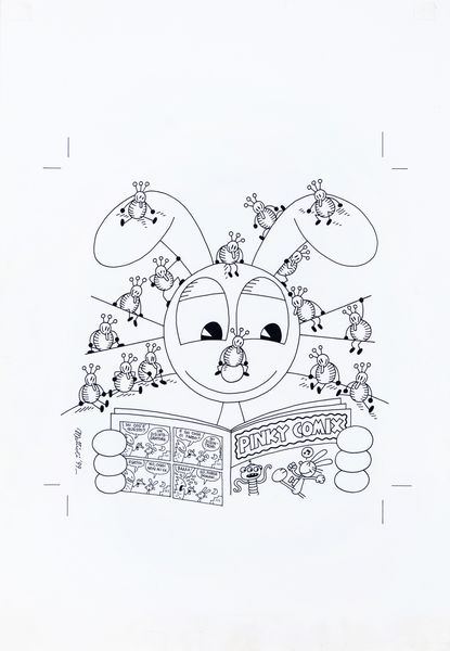 Massimo Mattioli : Pinky  - Asta Fumetti: Tavole e Illustrazioni Originali - Associazione Nazionale - Case d'Asta italiane