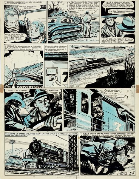 Renato Polese : Gangster story  - Asta Fumetti: Tavole e Illustrazioni Originali - Associazione Nazionale - Case d'Asta italiane