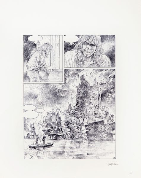 Paolo Eleuteri Serpieri : Saria - Le tre chiavi  - Asta Fumetti: Tavole e Illustrazioni Originali - Associazione Nazionale - Case d'Asta italiane