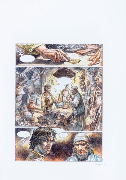 Paolo Eleuteri Serpieri : Saria - Le tre chiavi  - Asta Fumetti: Tavole e Illustrazioni Originali - Associazione Nazionale - Case d'Asta italiane