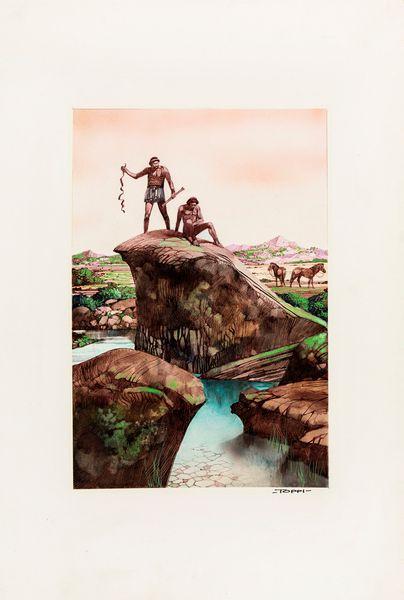 Sergio Toppi : La valle dei cavalli  - Asta Fumetti: Tavole e Illustrazioni Originali - Associazione Nazionale - Case d'Asta italiane