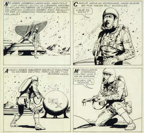 A.N.I. (autore non identificato) : Space story  - Asta Fumetti: Tavole e Illustrazioni Originali - Associazione Nazionale - Case d'Asta italiane