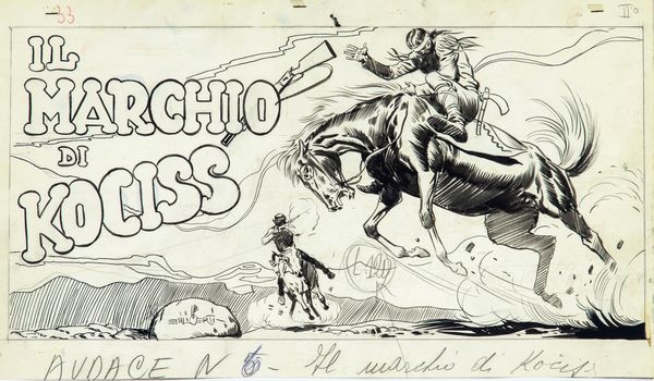 Emilio Uberti : Il Marchio Di Kociss  - Asta Fumetti: Tavole e Illustrazioni Originali - Associazione Nazionale - Case d'Asta italiane