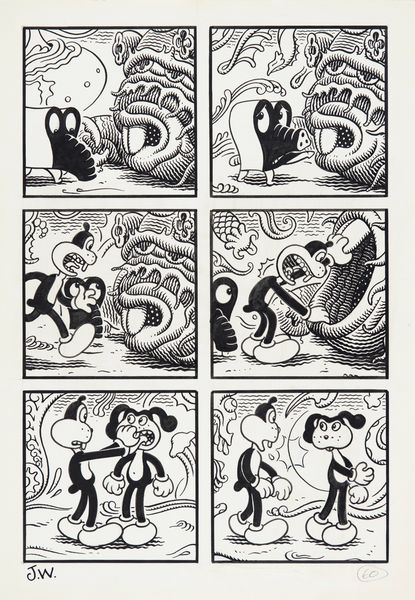 Jim Woodring : Fran  - Asta Fumetti: Tavole e Illustrazioni Originali - Associazione Nazionale - Case d'Asta italiane