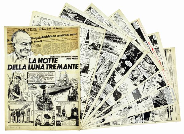 Aldo Di Gennaro : La notte della luna tremante  - Asta Fumetti: Tavole e Illustrazioni Originali - Associazione Nazionale - Case d'Asta italiane