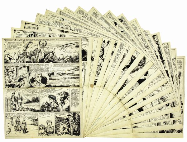 Renato Polese : Lupo Bianco  - Asta Fumetti: Tavole e Illustrazioni Originali - Associazione Nazionale - Case d'Asta italiane