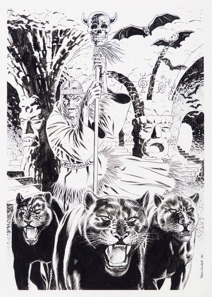 Fabio Civitelli : Tex - Zhenda la strega  - Asta Fumetti: Tavole e Illustrazioni Originali - Associazione Nazionale - Case d'Asta italiane