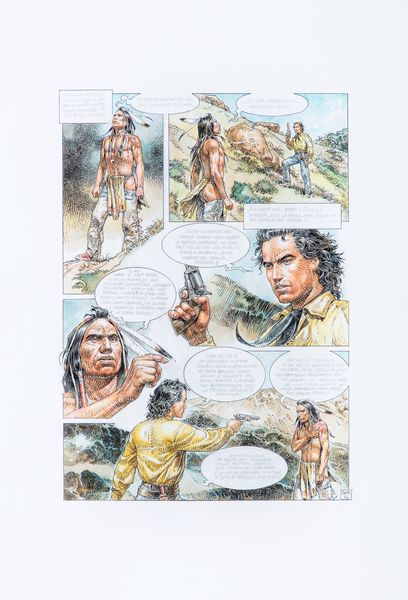 Paolo Eleuteri Serpieri : Tex - Leroe e la leggenda  - Asta Fumetti: Tavole e Illustrazioni Originali - Associazione Nazionale - Case d'Asta italiane