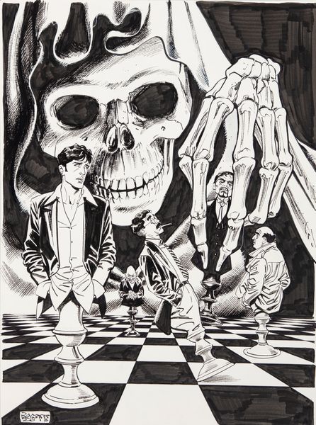 Bruno Brindisi : Dylan Dog - Partita con la morte  - Asta Fumetti: Tavole e Illustrazioni Originali - Associazione Nazionale - Case d'Asta italiane