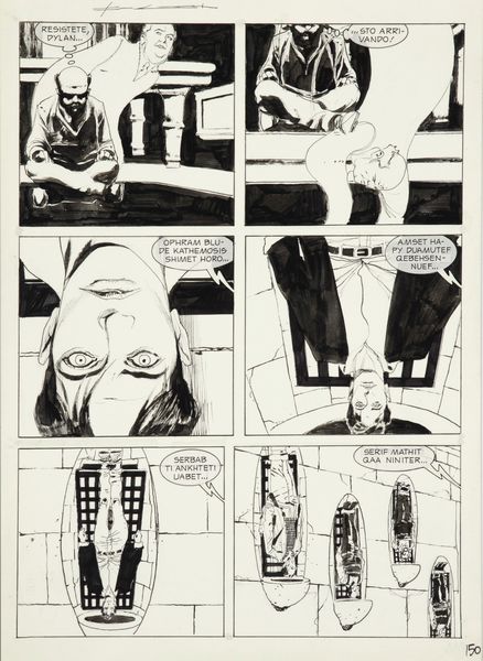 Corrado Roi : Dylan Dog - La piramide capovolta  - Asta Fumetti: Tavole e Illustrazioni Originali - Associazione Nazionale - Case d'Asta italiane
