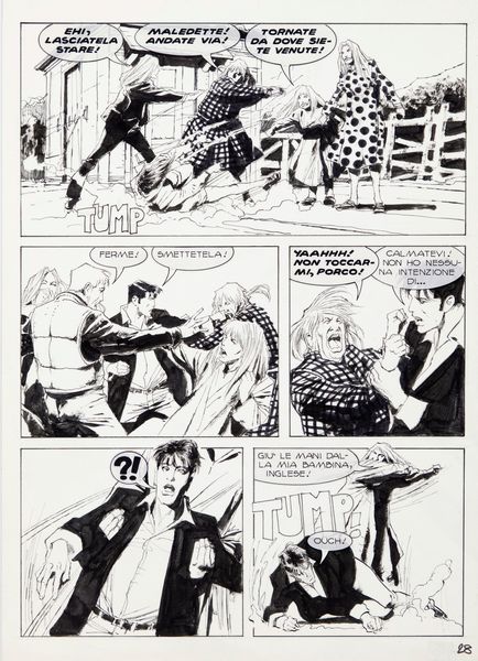 Corrado Roi : Dylan Dog - La capanna nel bosco  - Asta Fumetti: Tavole e Illustrazioni Originali - Associazione Nazionale - Case d'Asta italiane