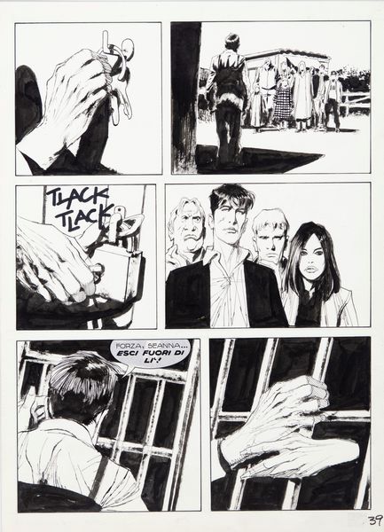 Corrado Roi : Dylan Dog - La capanna nel bosco  - Asta Fumetti: Tavole e Illustrazioni Originali - Associazione Nazionale - Case d'Asta italiane