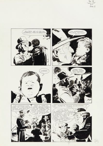 Ivo Milazzo : Ken Parker - L'epilogo di Orso Nero  - Asta Fumetti: Tavole e Illustrazioni Originali - Associazione Nazionale - Case d'Asta italiane