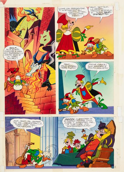Giovan Battista Carpi : Paperino trovatore trova...guai  - Asta Fumetti: Tavole e Illustrazioni Originali - Associazione Nazionale - Case d'Asta italiane