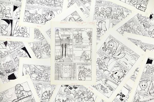 Salvatore Deiana : Paperamses  - Asta Fumetti: Tavole e Illustrazioni Originali - Associazione Nazionale - Case d'Asta italiane