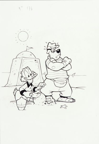 Lorenzo Pastrovicchio : I Grandi Classici Disney n. 176  - Asta Fumetti: Tavole e Illustrazioni Originali - Associazione Nazionale - Case d'Asta italiane