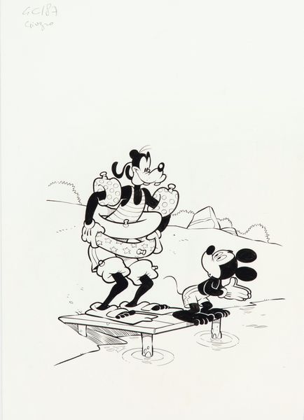 Lorenzo Pastrovicchio : I Grandi Classici Disney n. 187  - Asta Fumetti: Tavole e Illustrazioni Originali - Associazione Nazionale - Case d'Asta italiane