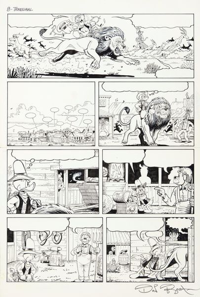 Don Rosa : The Terror Of The Transvaal  - Asta Fumetti: Tavole e Illustrazioni Originali - Associazione Nazionale - Case d'Asta italiane