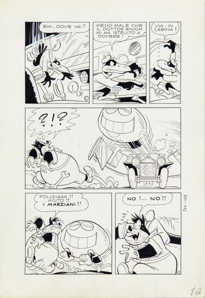 Romano Scarpa : Gancio vince sempre!  - Asta Fumetti: Tavole e Illustrazioni Originali - Associazione Nazionale - Case d'Asta italiane