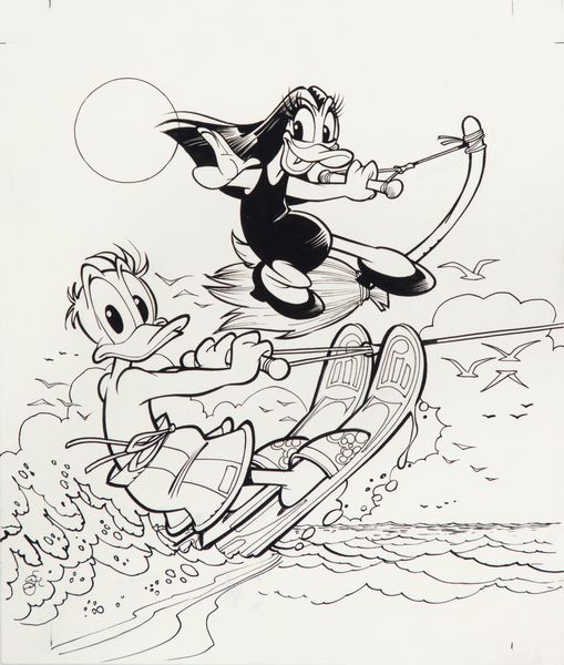 Donald Soffritti : I Grandi Classici Disney n. 213  - Asta Fumetti: Tavole e Illustrazioni Originali - Associazione Nazionale - Case d'Asta italiane