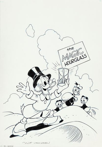 William Van Horn : Uncle Scrooge - The Magic Hourglass  - Asta Fumetti: Tavole e Illustrazioni Originali - Associazione Nazionale - Case d'Asta italiane