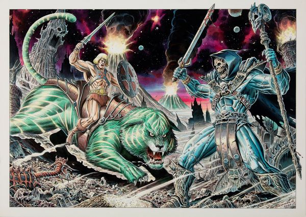 Giorgio Comolo : He-Man  - Asta Fumetti: Tavole e Illustrazioni Originali - Associazione Nazionale - Case d'Asta italiane