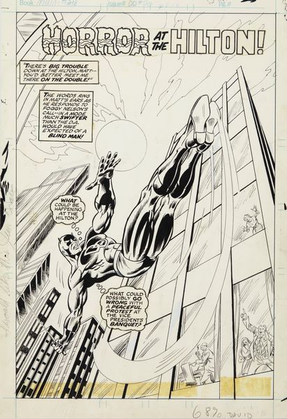 James Craig : Mighty World of Marvel - Horror at the Hilton!  - Asta Fumetti: Tavole e Illustrazioni Originali - Associazione Nazionale - Case d'Asta italiane