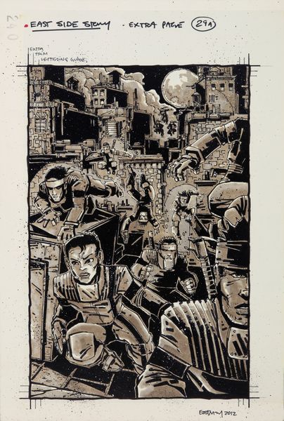 Kevin Eastman : Teenage Mutant Ninja Turtles  - Asta Fumetti: Tavole e Illustrazioni Originali - Associazione Nazionale - Case d'Asta italiane