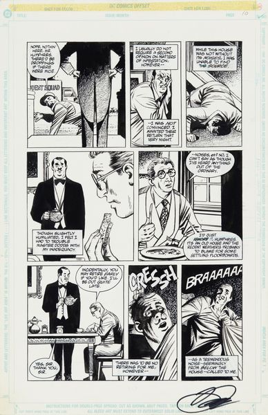 David Lloyd : Sandman Mystery Theatre Annual - The Butler  - Asta Fumetti: Tavole e Illustrazioni Originali - Associazione Nazionale - Case d'Asta italiane