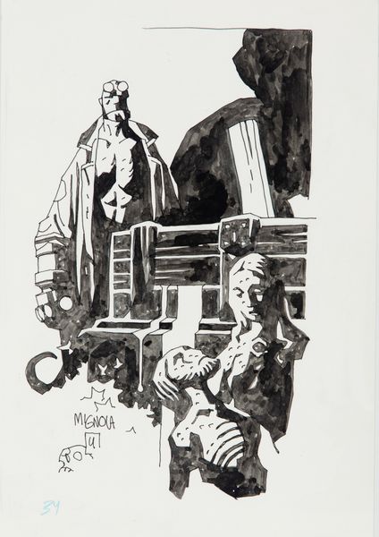 Mike Mignola : Hellboy  - Asta Fumetti: Tavole e Illustrazioni Originali - Associazione Nazionale - Case d'Asta italiane
