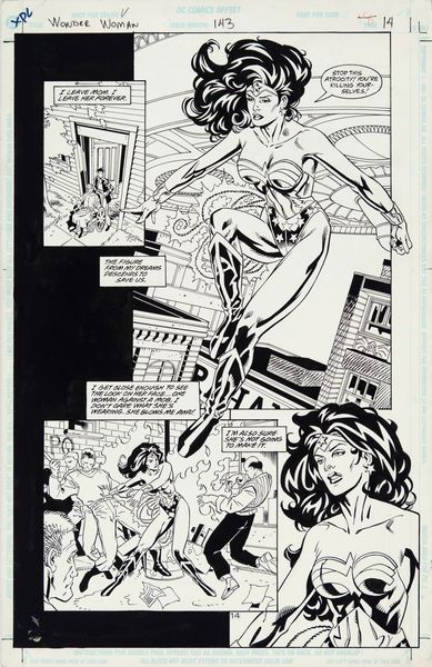 Yanick Paquette : Wonder Woman - Tragedy  - Asta Fumetti: Tavole e Illustrazioni Originali - Associazione Nazionale - Case d'Asta italiane
