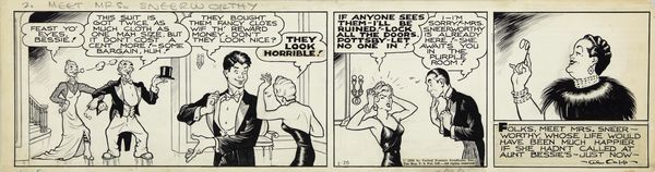 Al Capp : Li'l Abner - Meet Mrs. Sneerworthy  - Asta Fumetti: Tavole e Illustrazioni Originali - Associazione Nazionale - Case d'Asta italiane