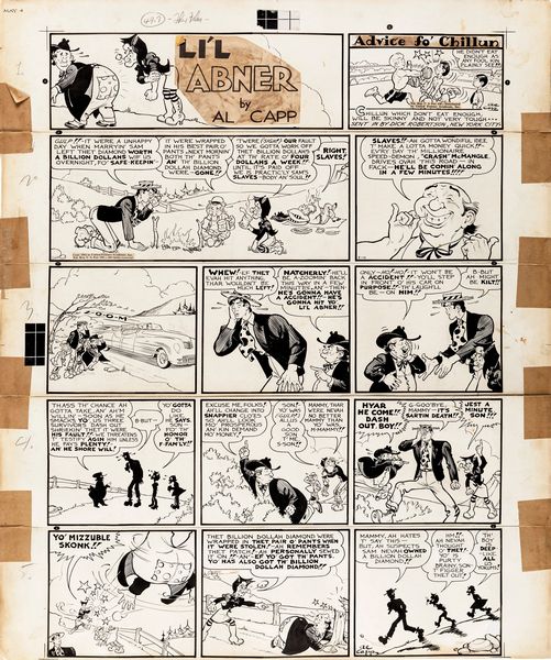 Al Capp : Li'l Abner  - Asta Fumetti: Tavole e Illustrazioni Originali - Associazione Nazionale - Case d'Asta italiane