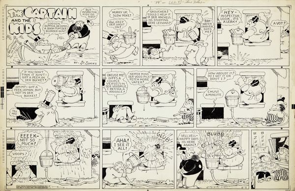 Rudolph Dirks : The Captain and the Kids  - Asta Fumetti: Tavole e Illustrazioni Originali - Associazione Nazionale - Case d'Asta italiane