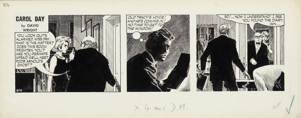 David Wright : Carol Day  - Asta Fumetti: Tavole e Illustrazioni Originali - Associazione Nazionale - Case d'Asta italiane