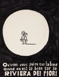 Raymond Peynet : Riviera dei fiori  - Asta Fumetti: Tavole e Illustrazioni Originali - Associazione Nazionale - Case d'Asta italiane