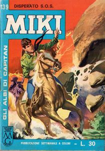 Emilio Uberti : Capitan Miki e gli scorridori del West  - Asta Fumetti: Tavole e Illustrazioni Originali - Associazione Nazionale - Case d'Asta italiane