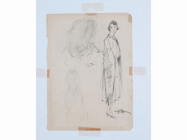 Telemaco Signorini : Processione  - Asta Un'antica dimora marchigiana: Arredi antichi e Arte contemporanea - Associazione Nazionale - Case d'Asta italiane