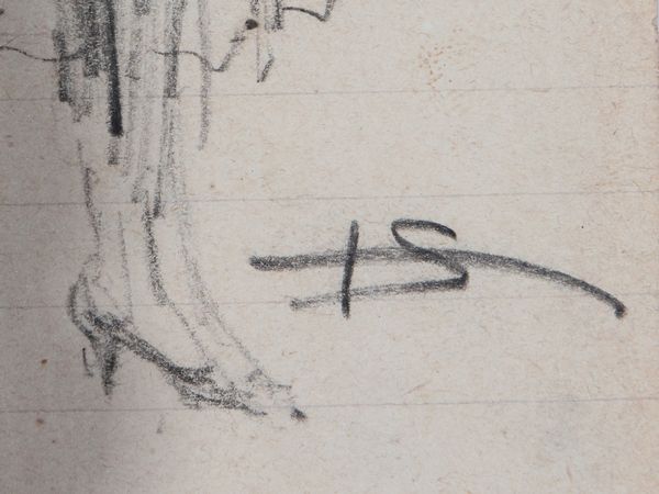 Telemaco Signorini : Processione  - Asta Un'antica dimora marchigiana: Arredi antichi e Arte contemporanea - Associazione Nazionale - Case d'Asta italiane