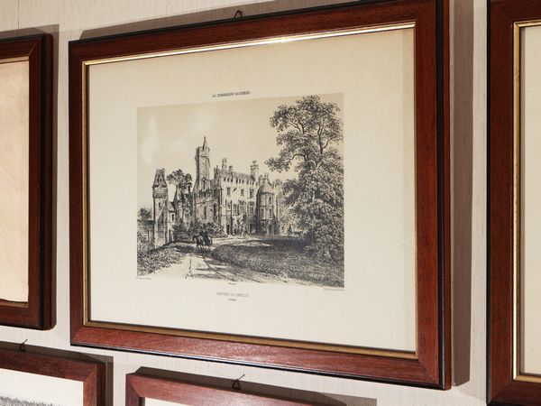 Serie di sei stampe decorative  - Asta Un'antica dimora marchigiana: Arredi antichi e Arte contemporanea - Associazione Nazionale - Case d'Asta italiane