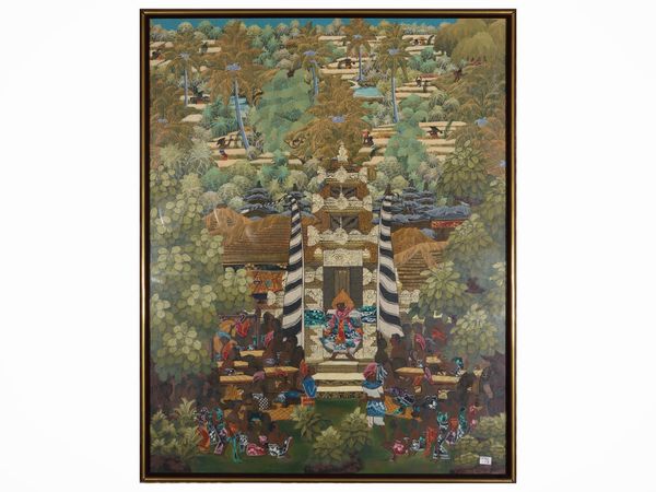 Tre pannelli decorativi  - Asta Un'antica dimora marchigiana: Arredi antichi e Arte contemporanea - Associazione Nazionale - Case d'Asta italiane