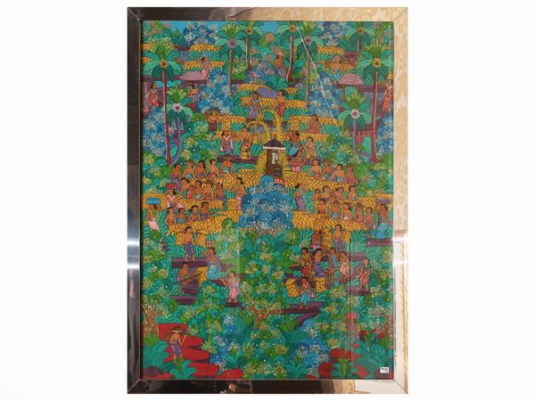 Tre pannelli decorativi  - Asta Un'antica dimora marchigiana: Arredi antichi e Arte contemporanea - Associazione Nazionale - Case d'Asta italiane