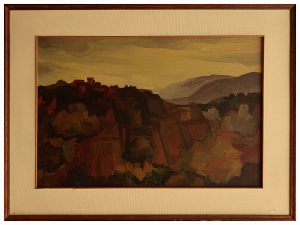 Paesaggio 1967 - Natura morta  - Asta Un'antica dimora marchigiana: Arredi antichi e Arte contemporanea - Associazione Nazionale - Case d'Asta italiane