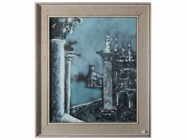 DAVIDE ORLER : Venezia 1962  - Asta Un'antica dimora marchigiana: Arredi antichi e Arte contemporanea - Associazione Nazionale - Case d'Asta italiane