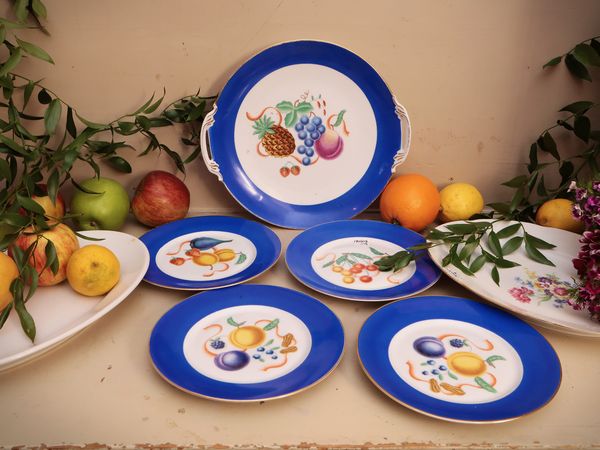 Servizio da frutta in porcellana, Richard Ginori  - Asta Un'antica dimora marchigiana: Arredi antichi e Arte contemporanea - Associazione Nazionale - Case d'Asta italiane