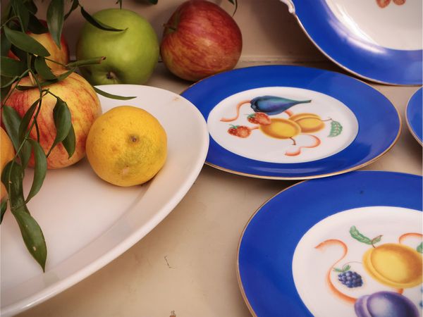 Servizio da frutta in porcellana, Richard Ginori  - Asta Un'antica dimora marchigiana: Arredi antichi e Arte contemporanea - Associazione Nazionale - Case d'Asta italiane