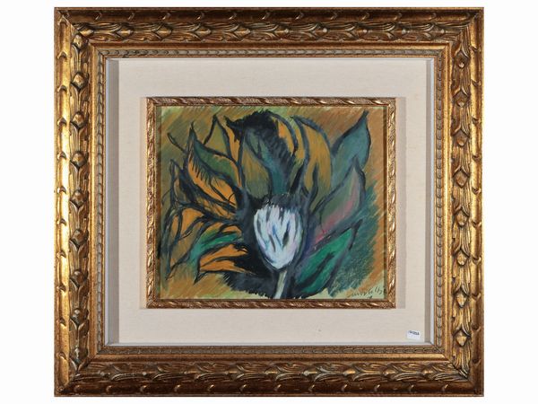 Ennio Morlotti : Fiore 1992  - Asta Un'antica dimora marchigiana: Arredi antichi e Arte contemporanea - Associazione Nazionale - Case d'Asta italiane