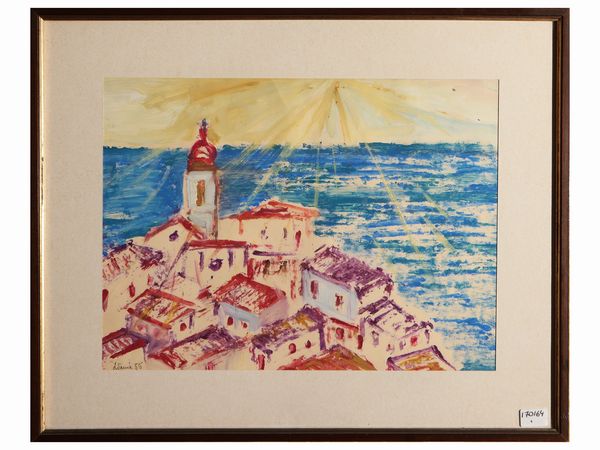 Lotto di bozzetti e grafica  - Asta Un'antica dimora marchigiana: Arredi antichi e Arte contemporanea - Associazione Nazionale - Case d'Asta italiane