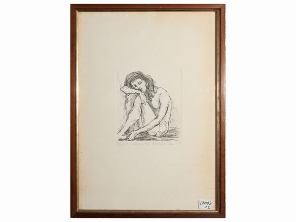 Lotto di bozzetti e grafica  - Asta Un'antica dimora marchigiana: Arredi antichi e Arte contemporanea - Associazione Nazionale - Case d'Asta italiane