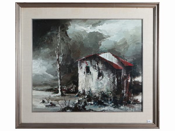 Mariano Imperatori : Marina - Conchiglie - Rustico a M. Fortino  - Asta Un'antica dimora marchigiana: Arredi antichi e Arte contemporanea - Associazione Nazionale - Case d'Asta italiane